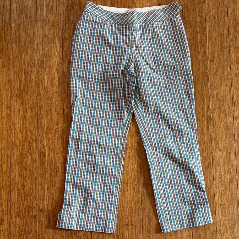 Antonio Marta’s Plaid Casual crop / capri pants  size 42 (us 10/12 ) - cotton
